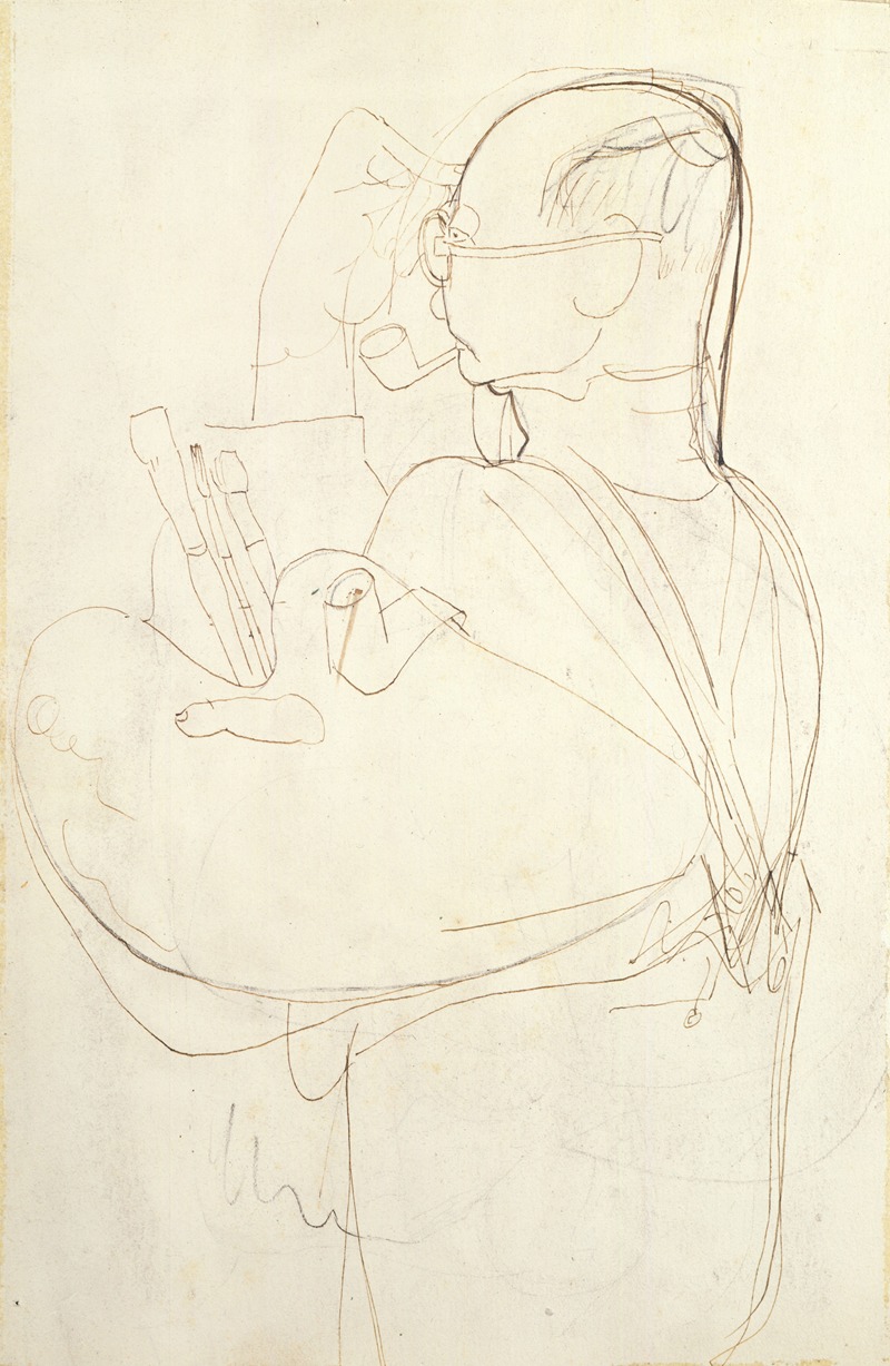 Portret van Frits Van den Berghe — Constant Permeke