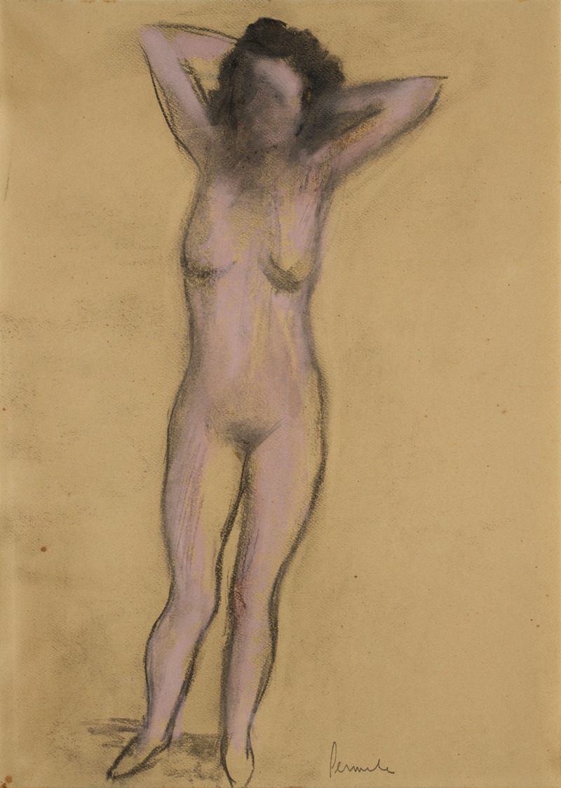 Rechtstaand naakt by Констант Пермеки, 1949 — digital art print download