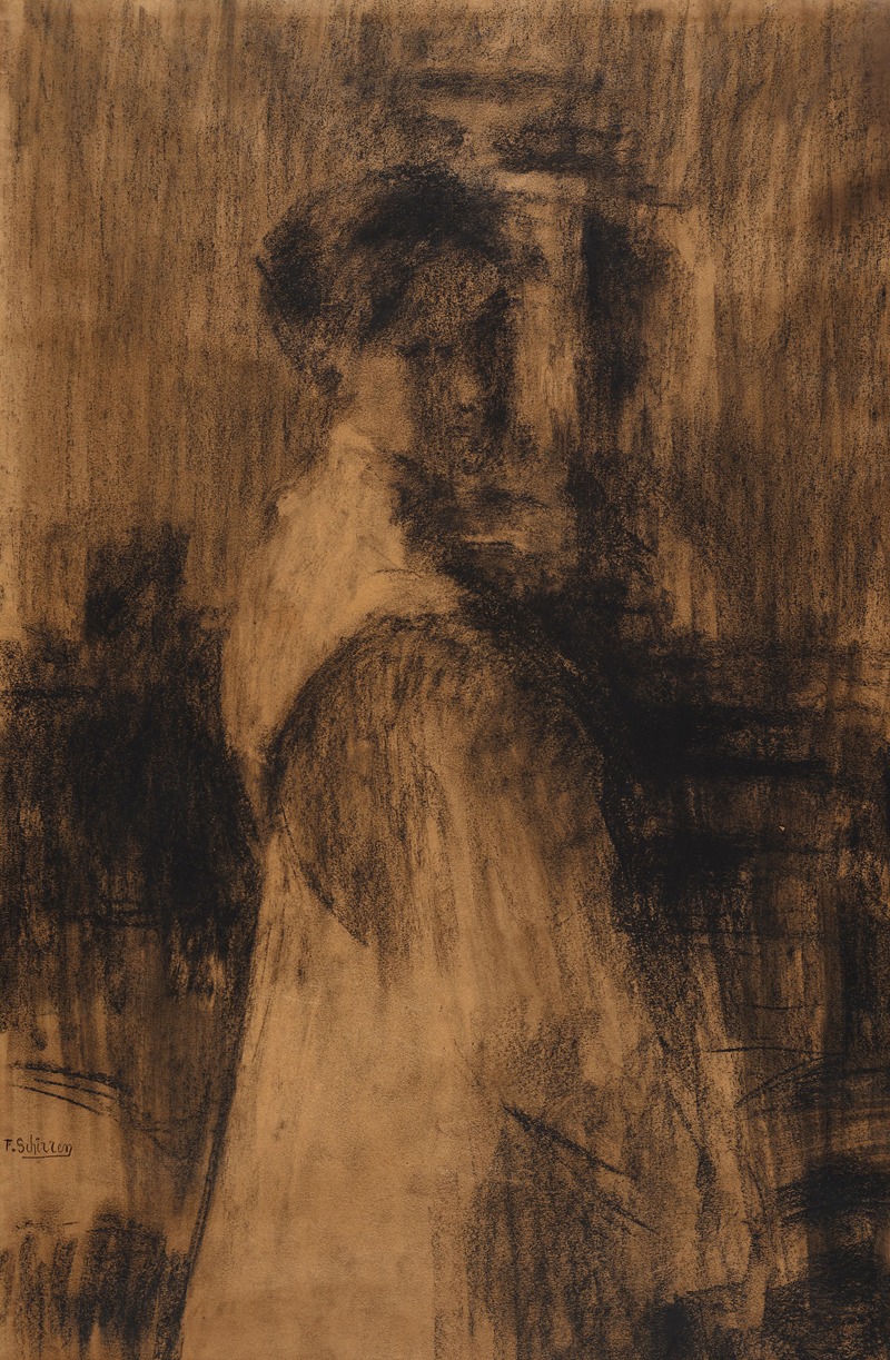 Jonge vrouw by Фердинанд Ширрен, 1910-1920 — digital art print download