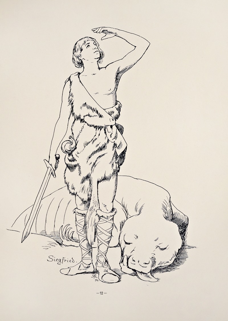 Siegfried im Walde by Ханс Тома, 1897 — digital art print download