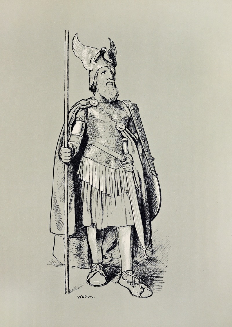 Wotan in der Walkure by Ханс Тома, 1897 — digital art print download