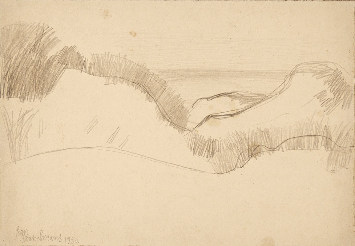 De duinen by Жан Бруссельманс, 1930 — digital art print download