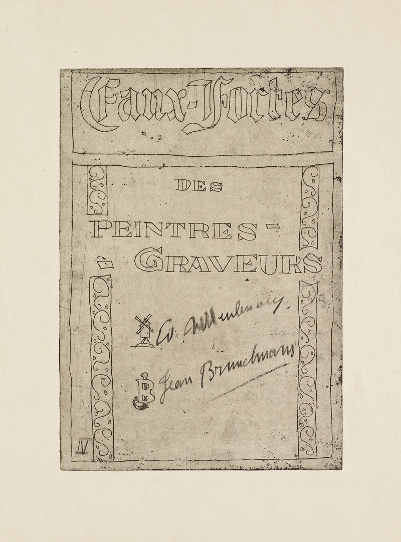 Eaux-Fortes des peintres-graveurs by Жан Бруссельманс, 1920 — digital art print download