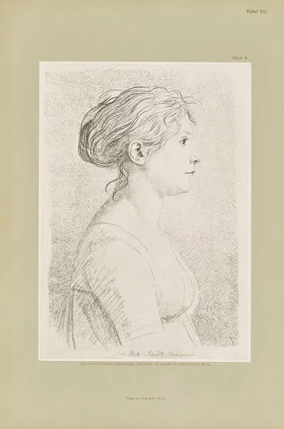 Handzeichnungen von Gottfried Schadow Pl.07 by Иоганн Готфрид Шадов, 1886 — digital art print download