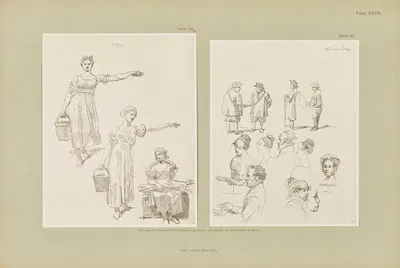Handzeichnungen von Gottfried Schadow Pl.27 by Johann Gottfried Schadow, 1886 — digital art print download