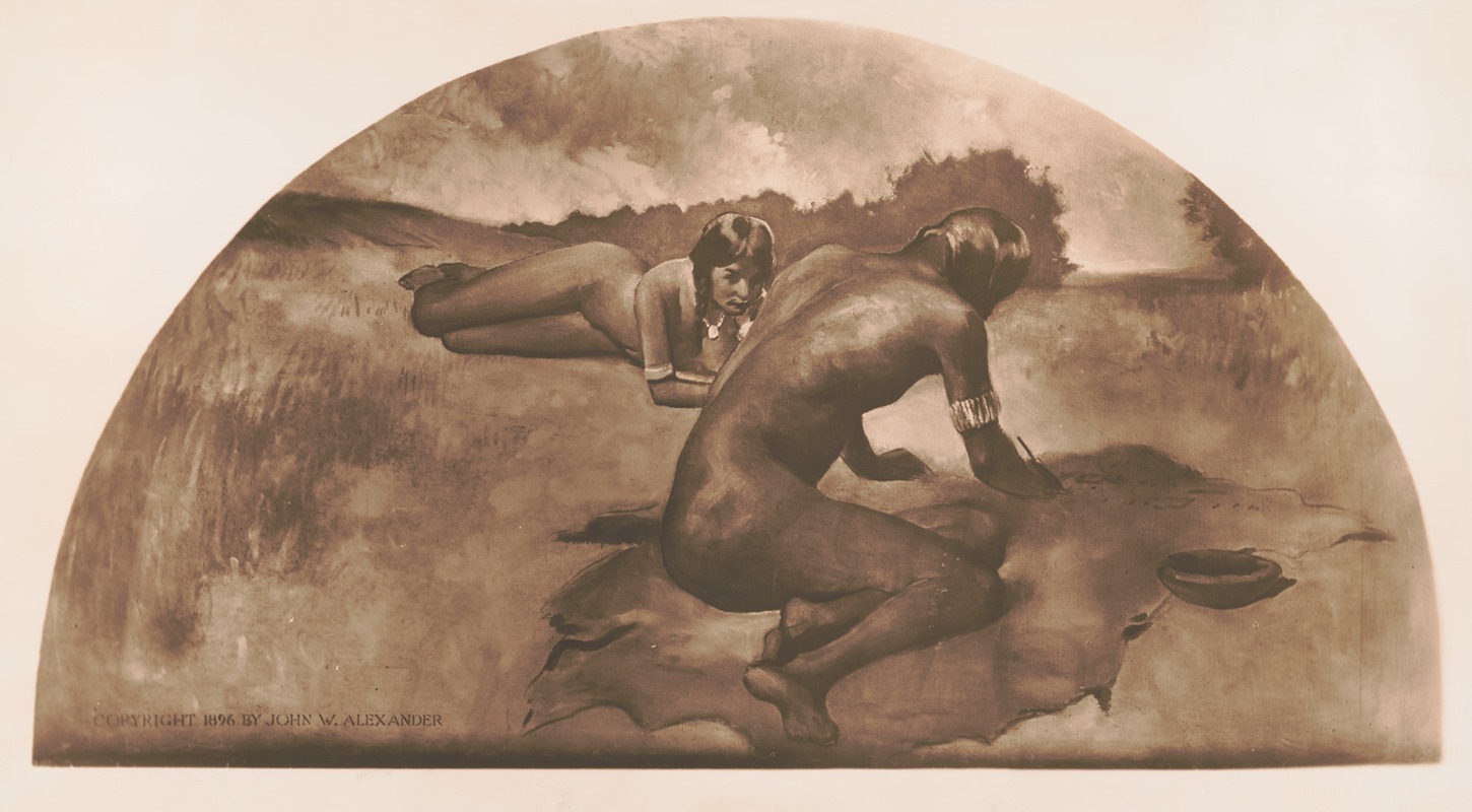 Picture writing by John White Alexander, 1896 — digital art print download