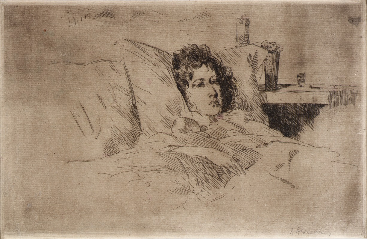 Mother and Infant by Джулиан Олден Уир, 1888 — digital art print download