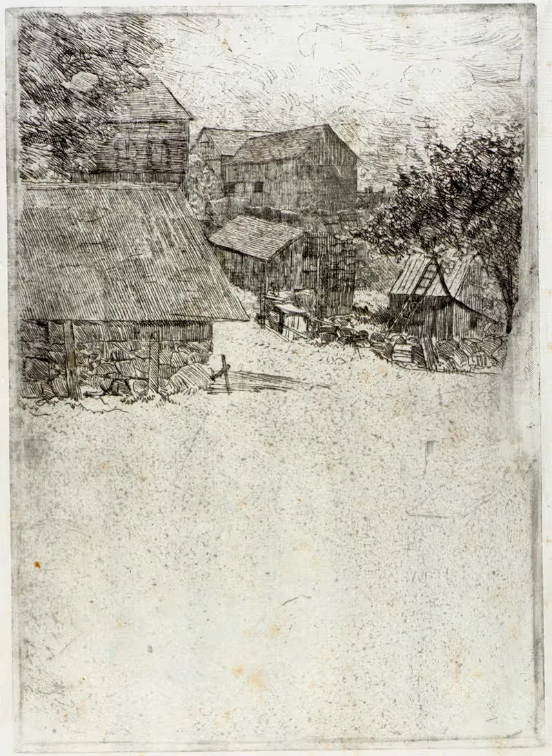 Neighboring Farm by Julian Alden Weir — digital art print download