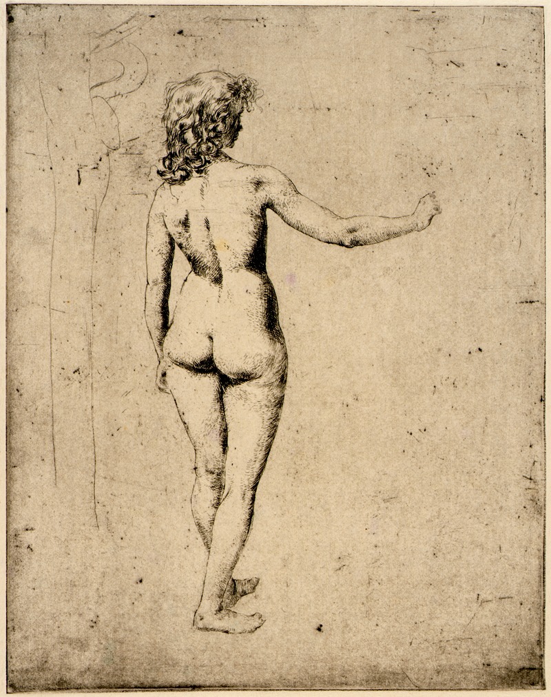 Nude Study by Джулиан Олден Уир — digital art print download