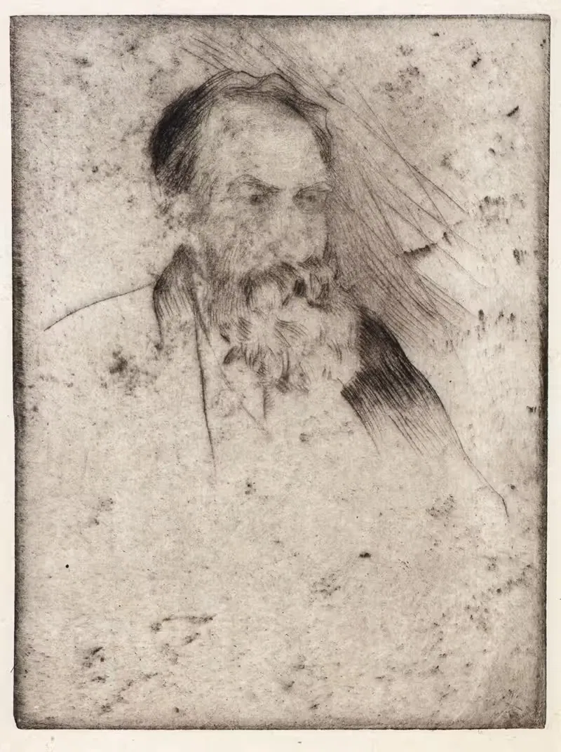 Portrait of Albert P. Ryder — Julian Alden Weir