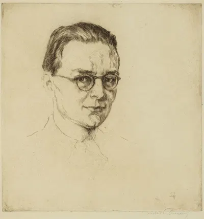 Portret van Frank Edebau by Julius Collen Turner, 1947 — digital art print download