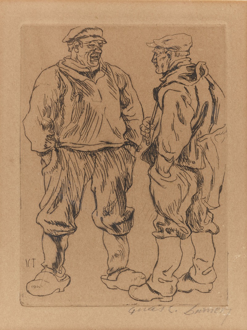Twee Oostendse vissers by Юлий Коллен Тёрнер — digital art print download