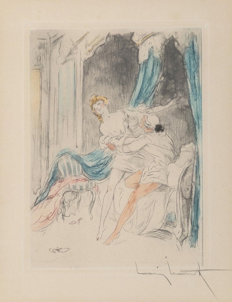 Le Nuit et le Moment Pl.3 by Луи Икарт, 1946 — digital art print download