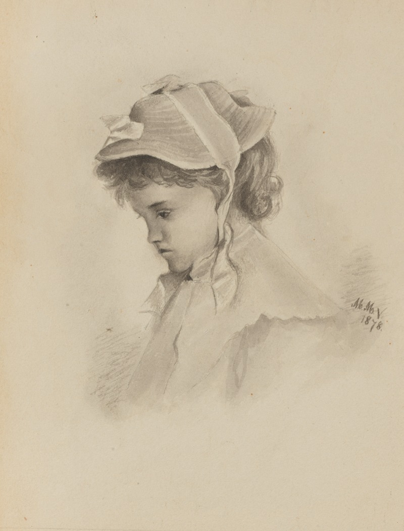 Head of a Child Looking Down — Mary Vaux Walcott