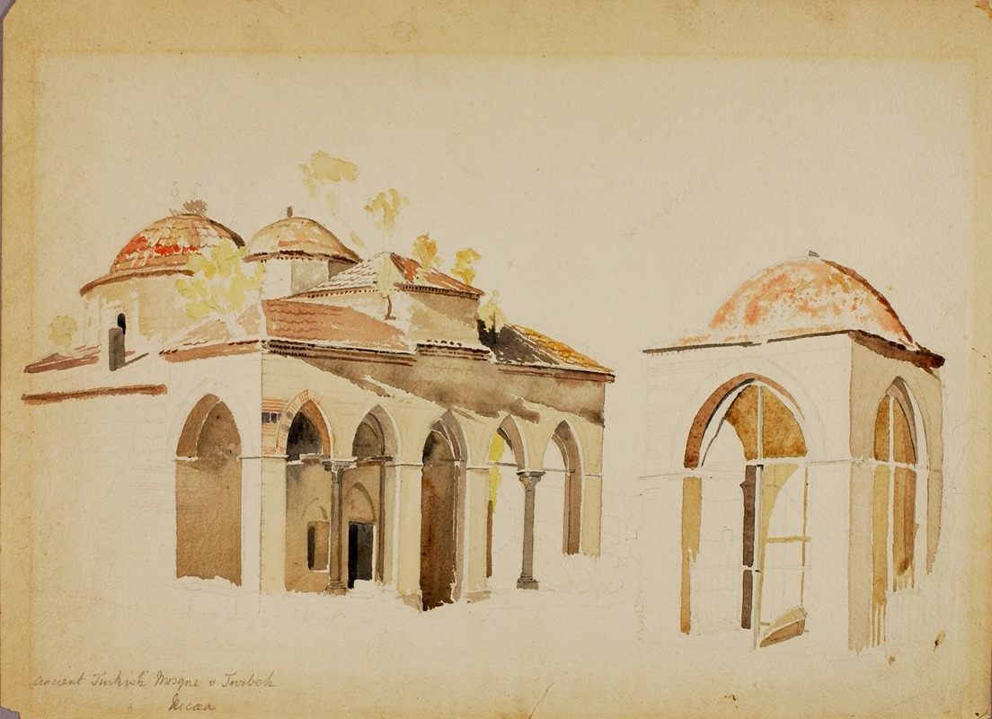 Ancient Turkish Mosque at Tourbek by Майнер Килборн Келлог — digital art print download
