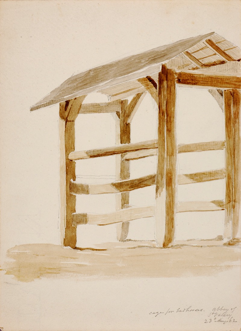 Cage for Bad Horses, St. Valery by Майнер Килборн Келлог, 1862 — digital art print download