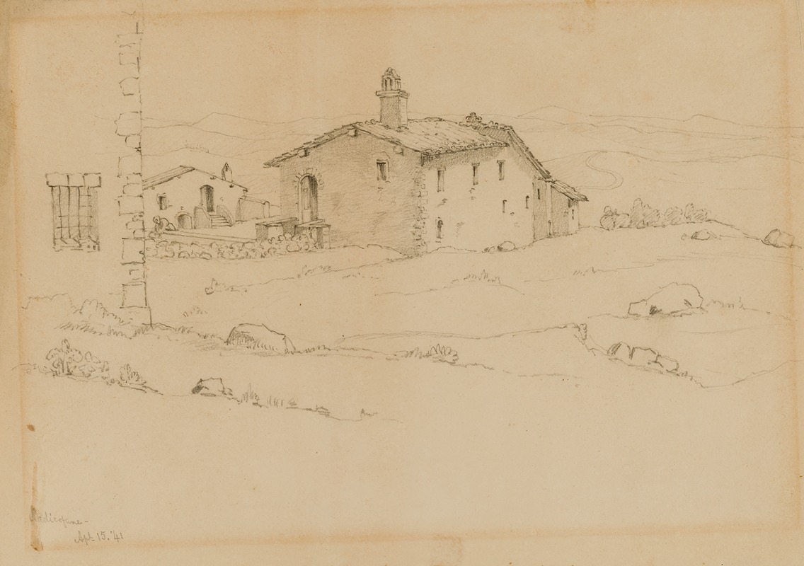 Cottages, Radicofane by Майнер Килборн Келлог, 1841 — digital art print download