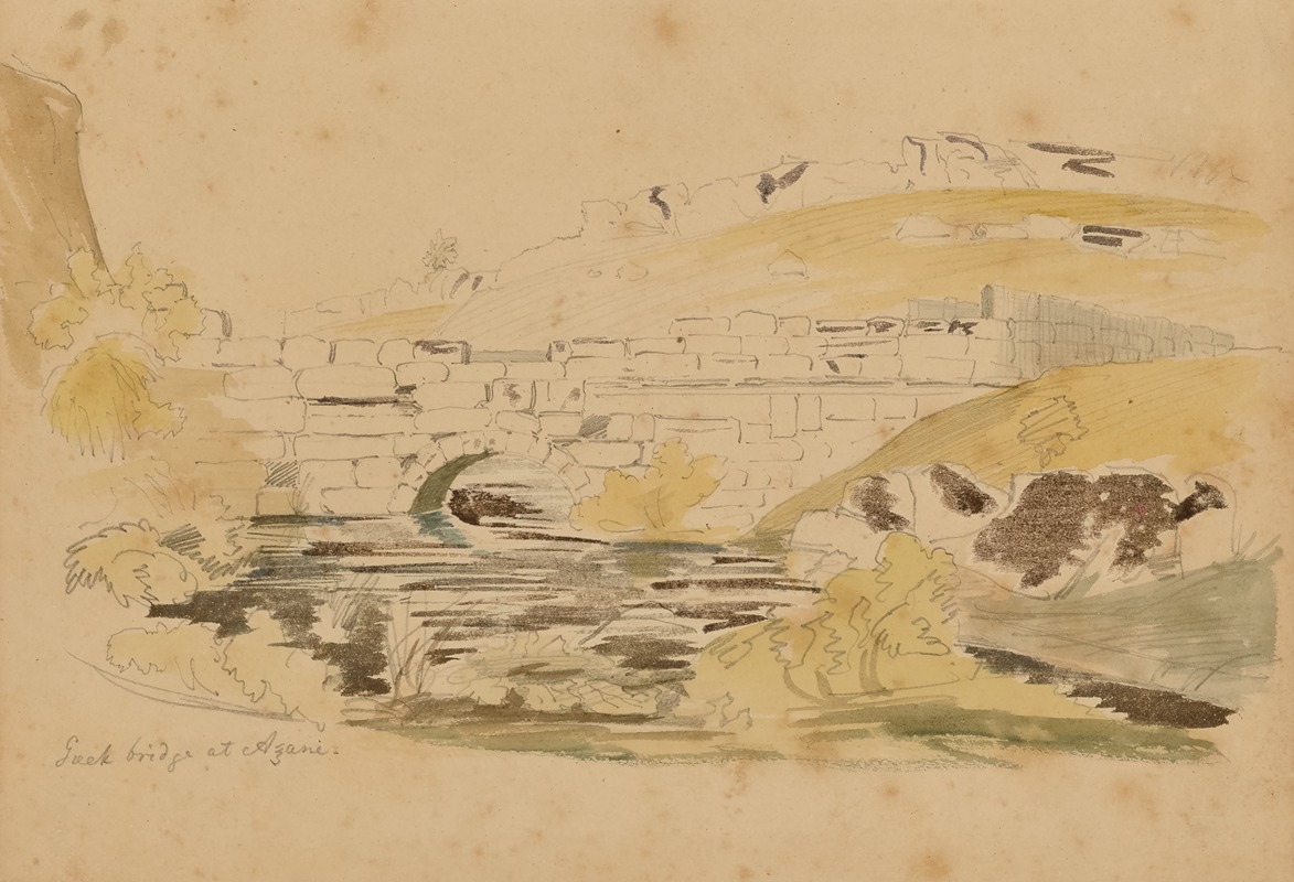 Greek Bridge at Azani by Майнер Килборн Келлог — digital art print download
