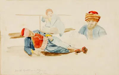 Greek Costume, Pilgrim by Miner Kilbourne Kellogg — digital art print download