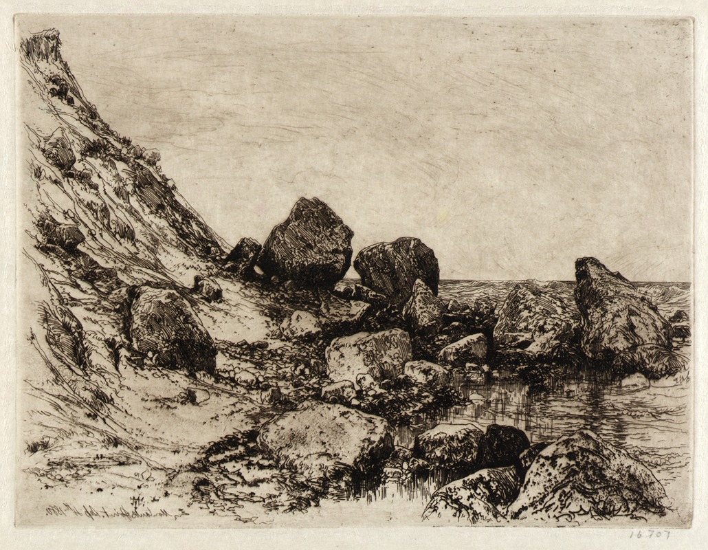 Montauk Point by Томас Моран, 1880 — digital art print download