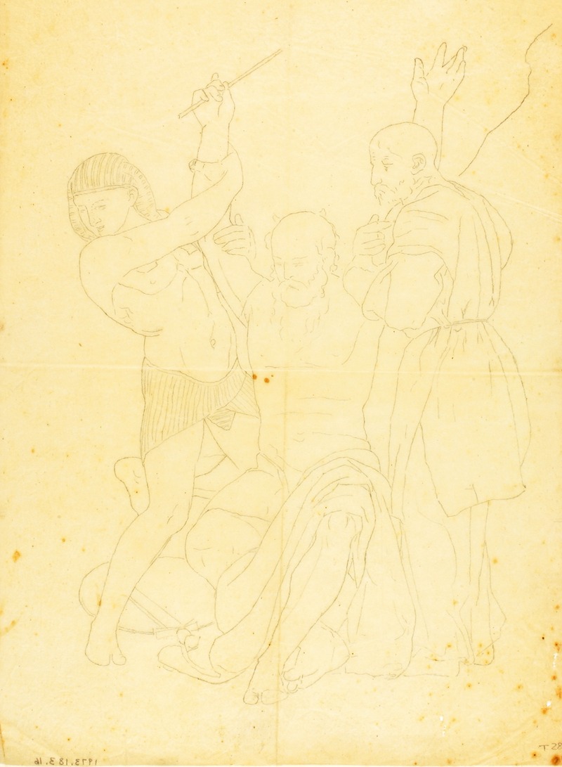 Aaron and Hur on Mount Horeb (clothed study) by Уильям Пейдж — digital art print download