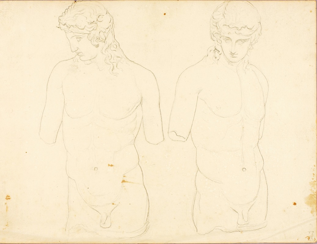 Eros (Vatican no. 250), two views by Уильям Пейдж — digital art print download