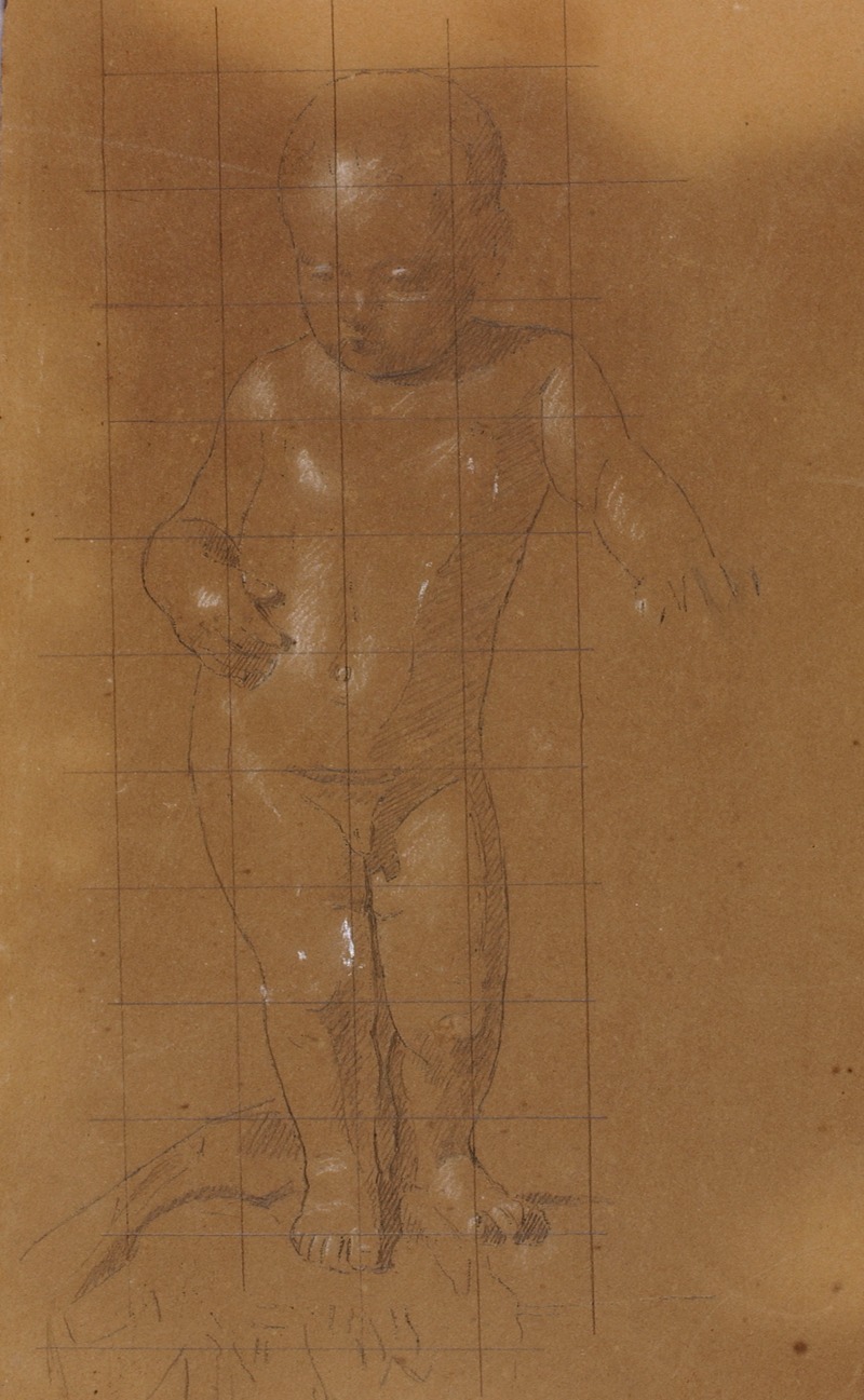 Standing Nude Child by William Page — digital art print download