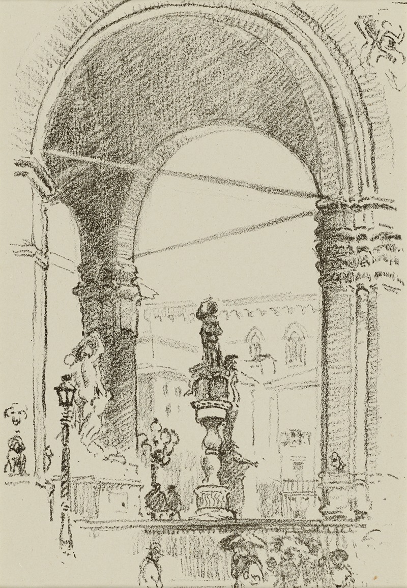 Loggia dei Lanzi by William Penhallow Henderson — digital art print download