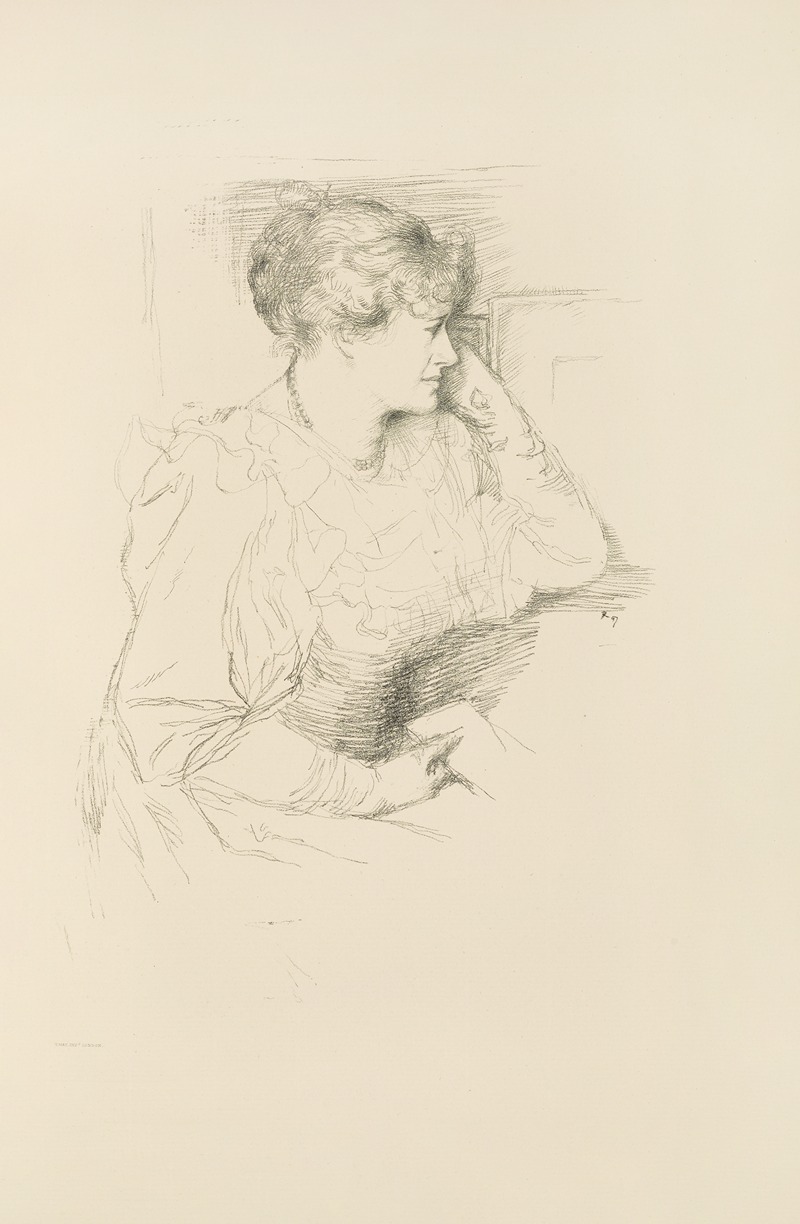 Miss Ellen Terry by Уильям Ротенштейн, 1898 — digital art print download
