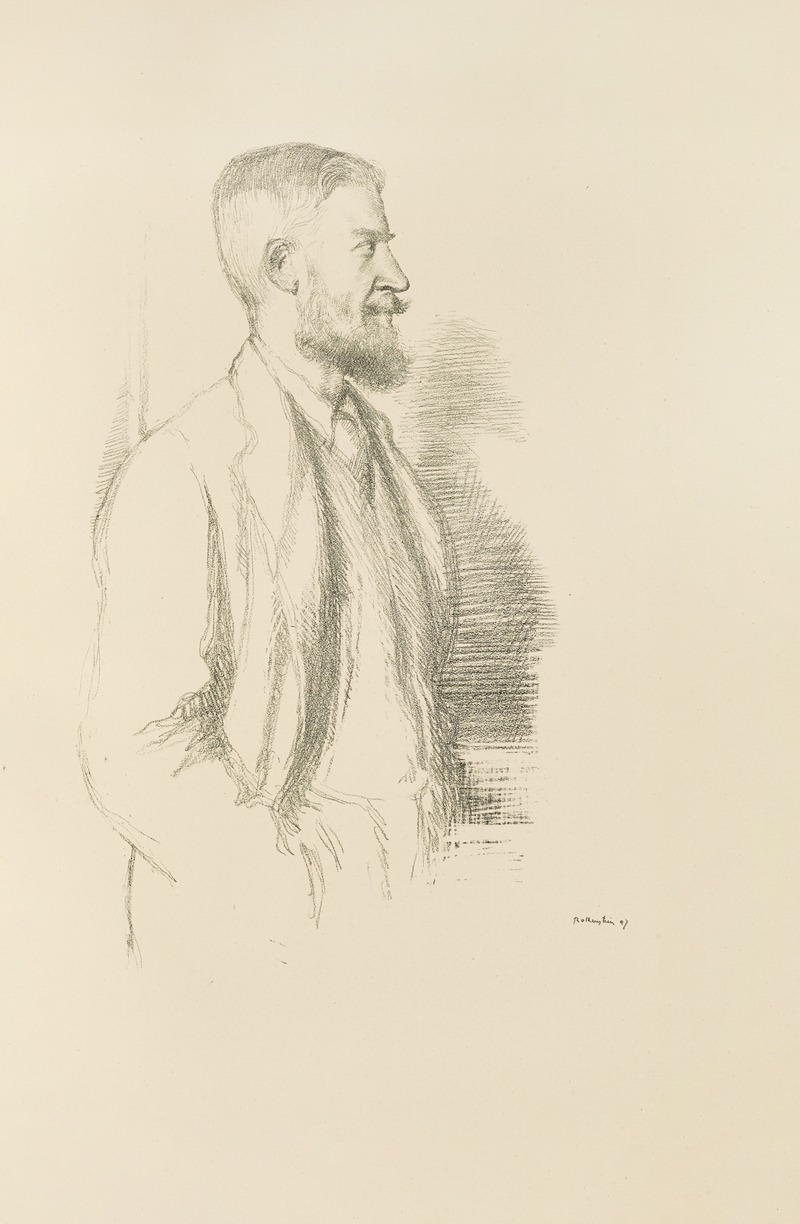 Mr. George Bernard Shaw by William Rothenstein, 1898 — digital art print download