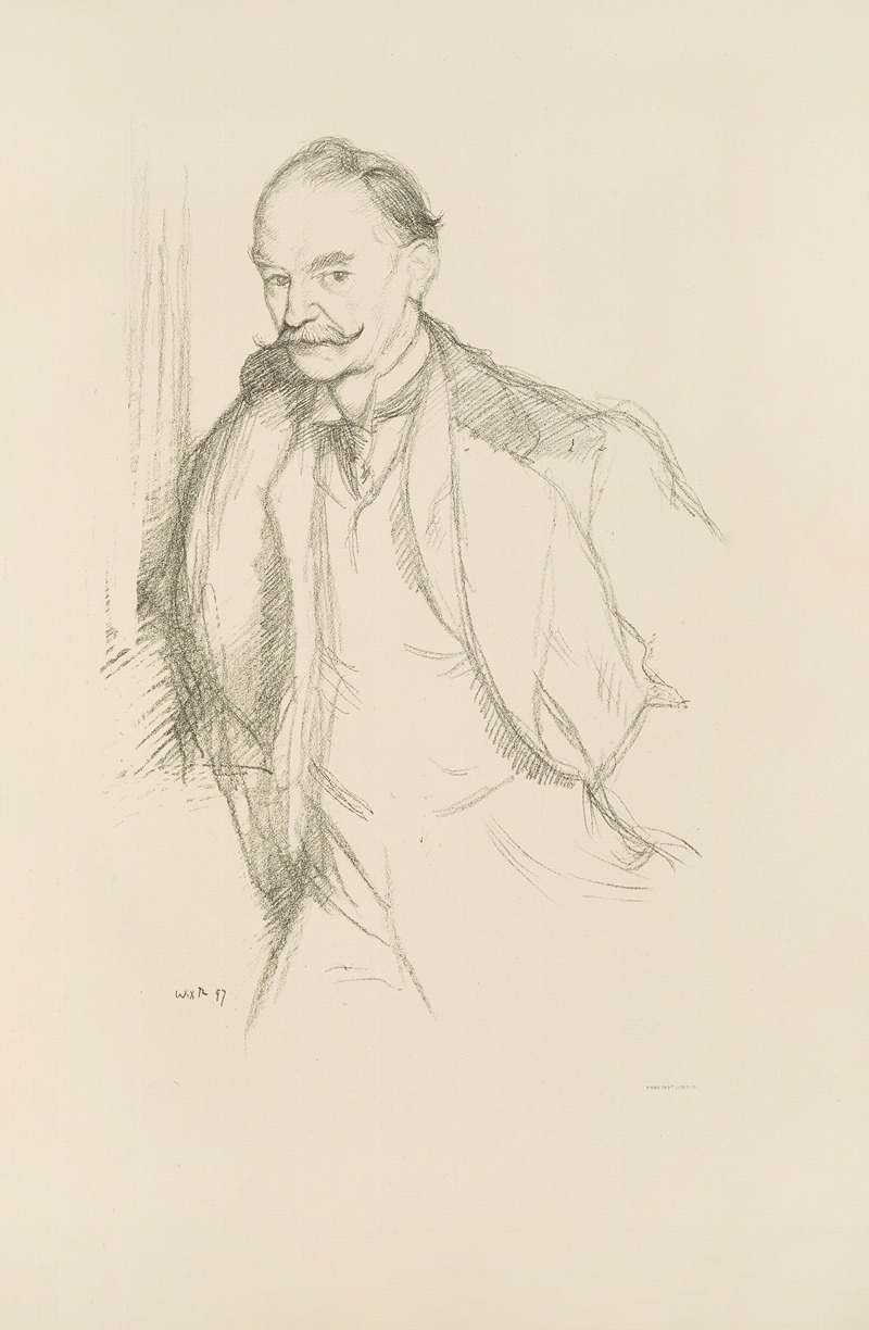Mr. Thomas Hardy by Уильям Ротенштейн, 1898 — digital art print download