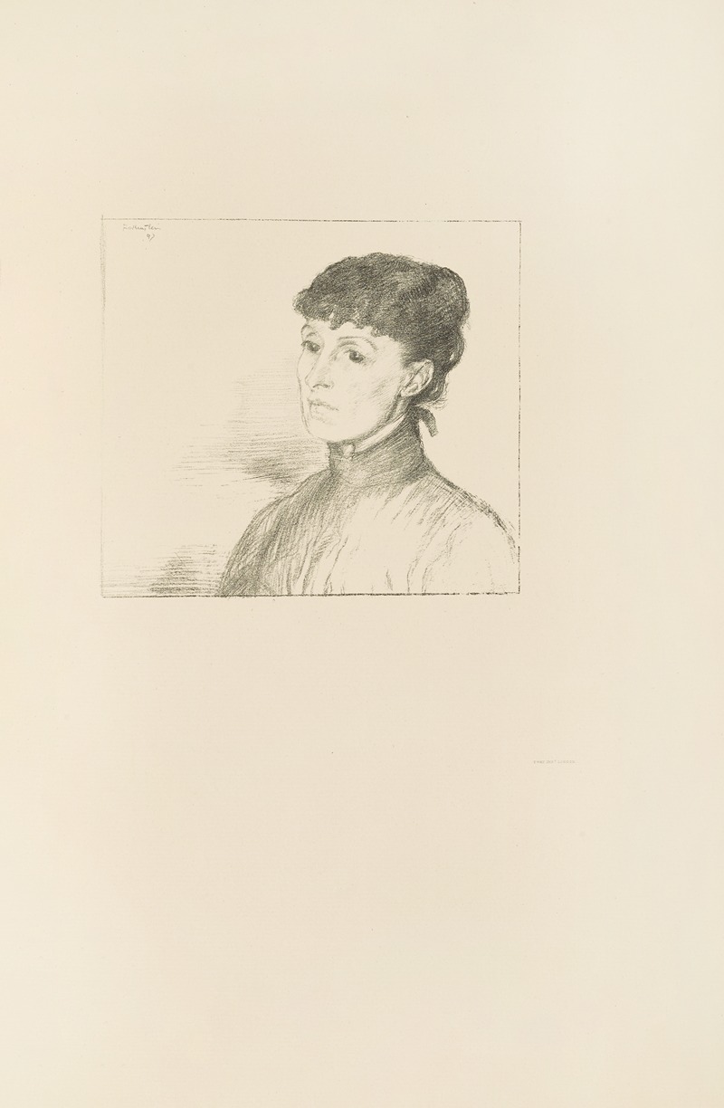Mrs. Meynell by Уильям Ротенштейн, 1898 — digital art print download
