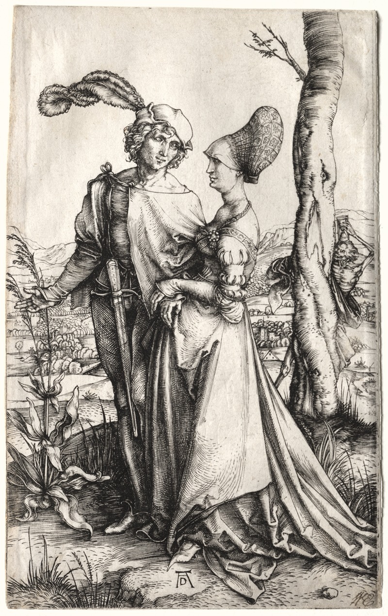 The Promenade by Альбрехт Дюрер, c. 1497 — digital art print download