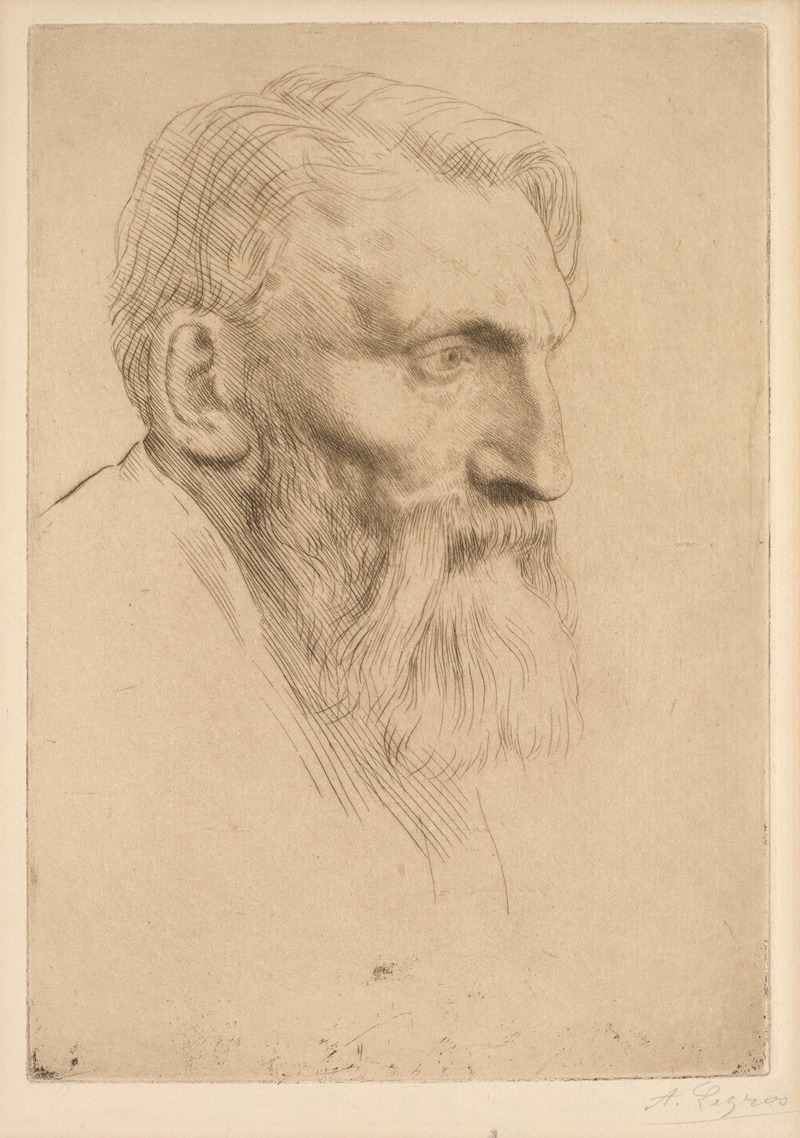 Auguste Rodin by Альфонс Легро, 1881 — digital art print download