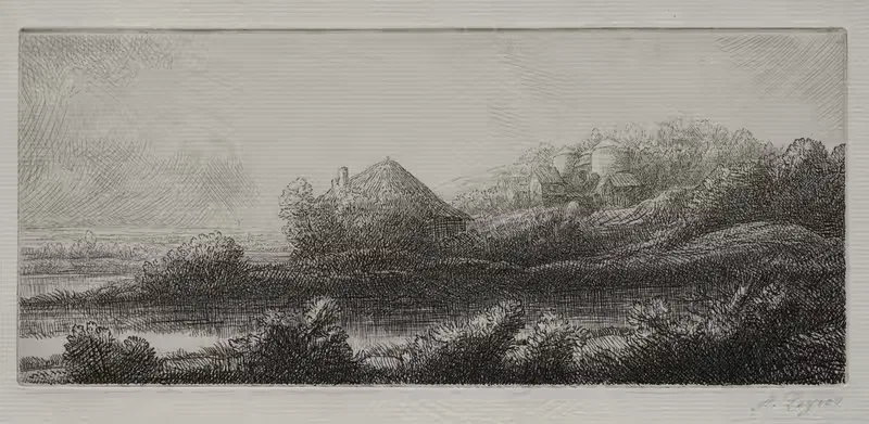 Cabin in the Marsh by Alphonse Legros — digital art print download