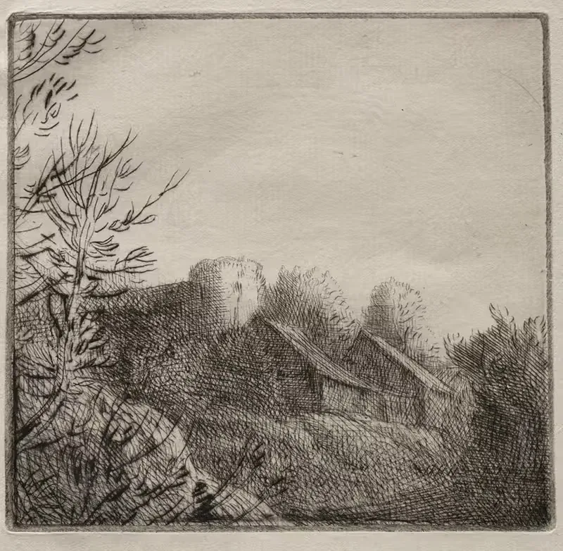Farm at Valoux by Alphonse Legros — digital art print download