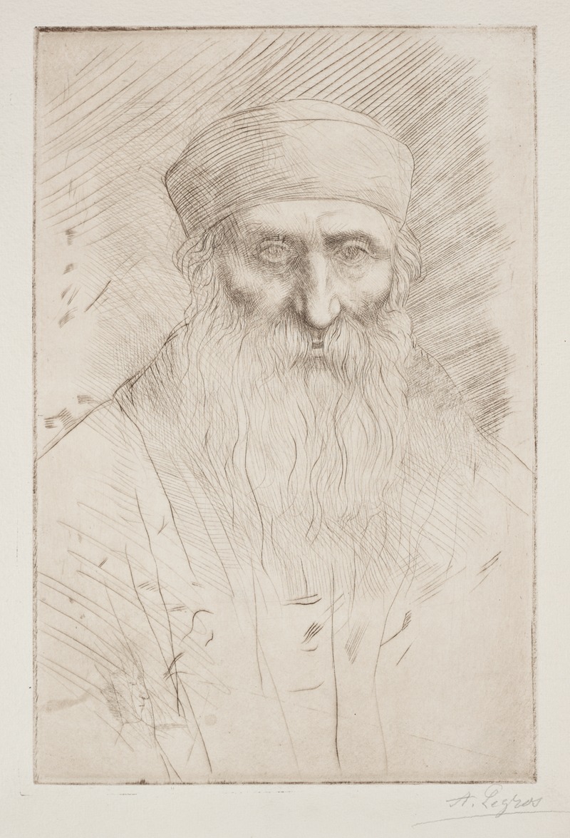 Head of a Man with a Long Beard — Alphonse Legros