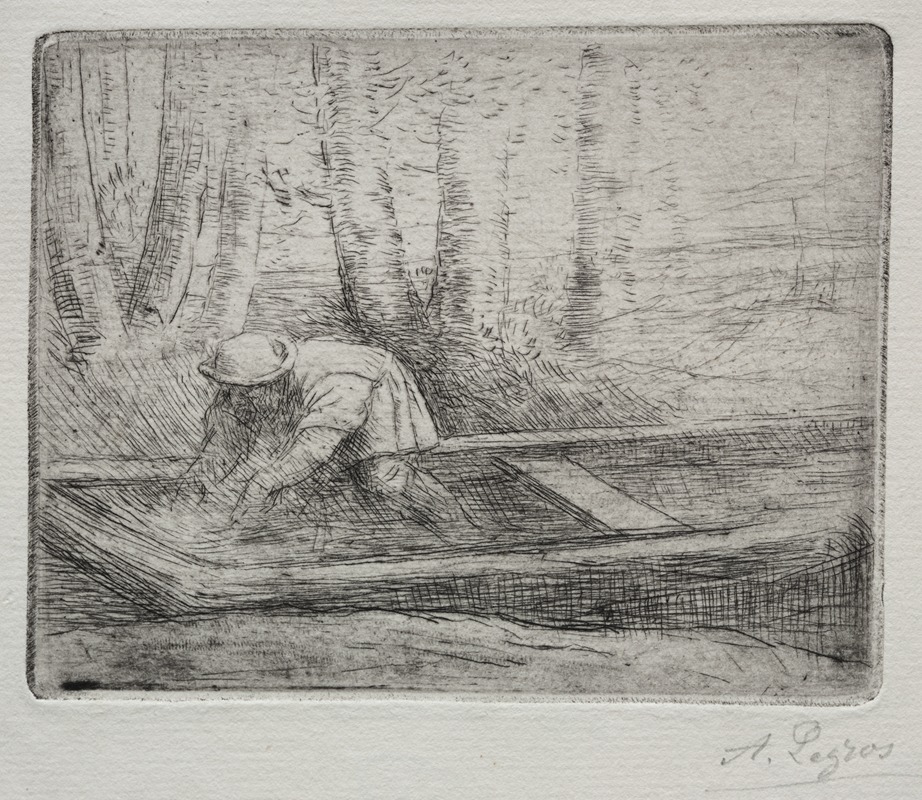 Man in a Punt by Альфонс Легро — digital art print download