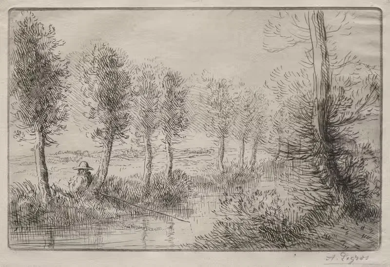 Near the Mill by Alphonse Legros — digital art print download