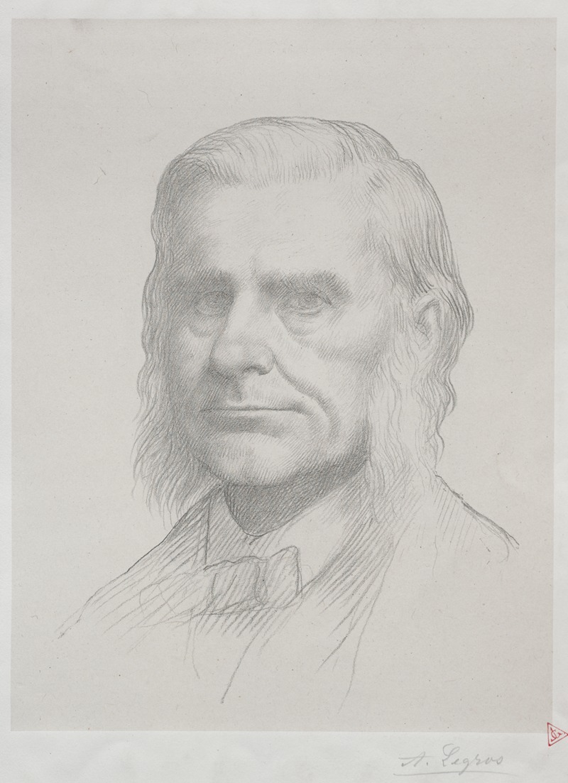 Portrait of Thomas Huxley — Alphonse Legros