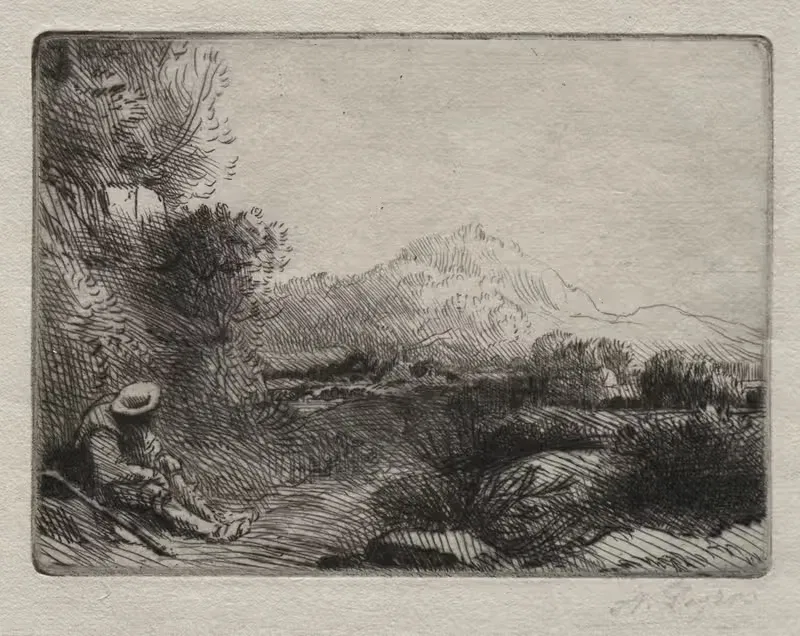Rest of the Traveler — Alphonse Legros