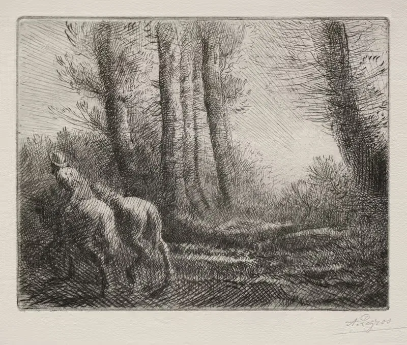 Returning from Tilling the Land by Alphonse Legros — digital art print download
