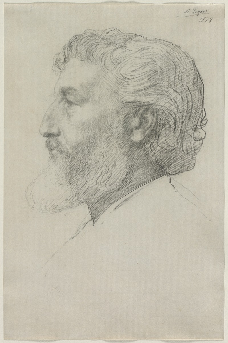 Sir Frederick Leighton by Alphonse Legros, 1878 — digital art print download