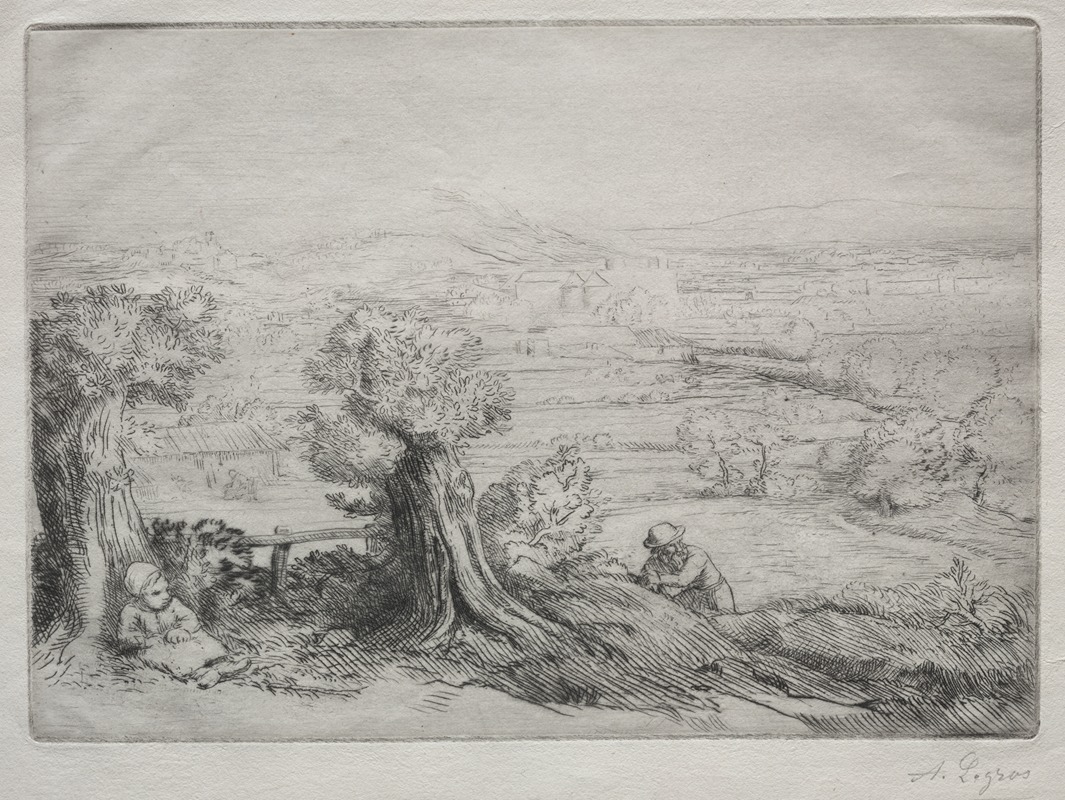 Souvenir d'un Vallée en Bourgogne — Alphonse Legros