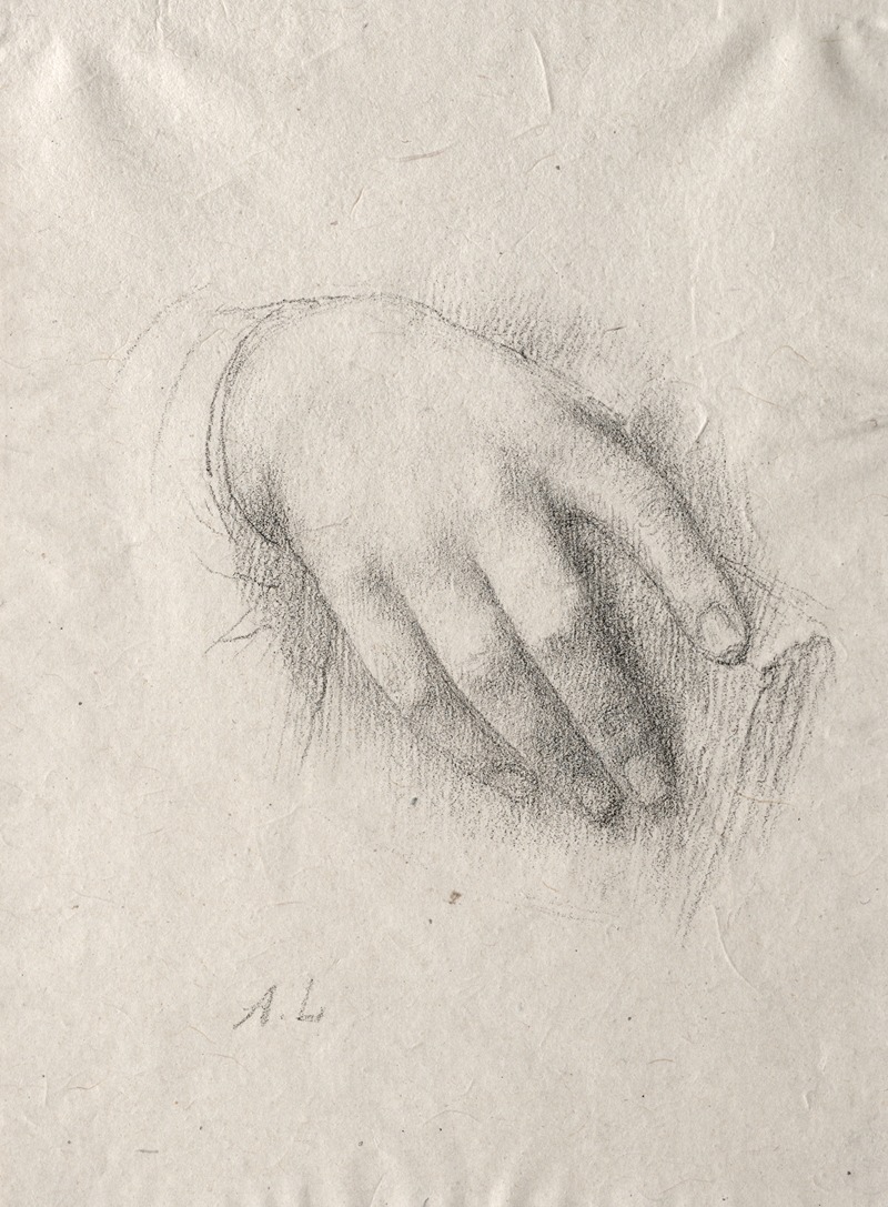 Study of Hands by Альфонс Легро — digital art print download