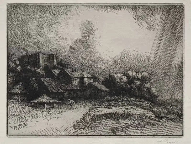 The Abbey Farm by Alphonse Legros — digital art print download