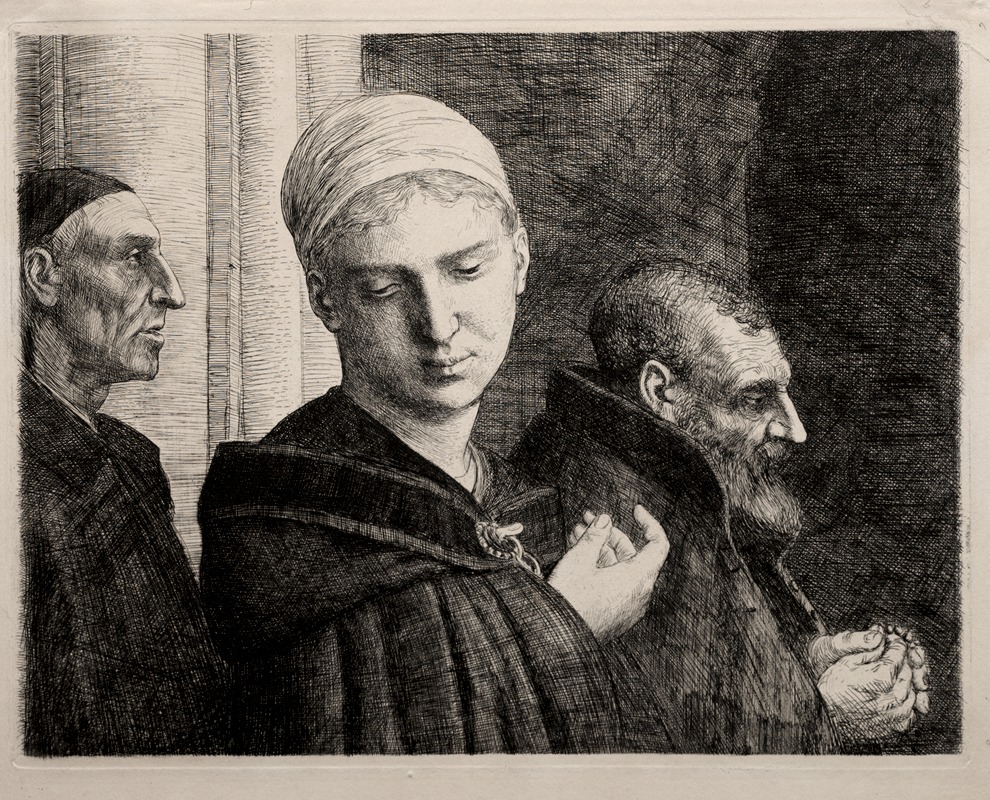 The Baptism by Альфонс Легро, 1870 — digital art print download