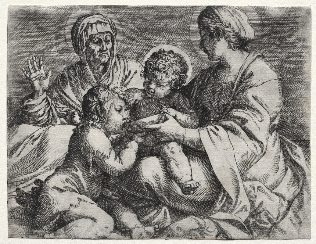 Virgin with the Bowl by Аннибале Караччи, 1606 — digital art print download