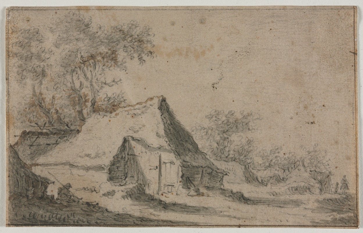The Little Hamlet by Anthonie Waterloo — digital art print download