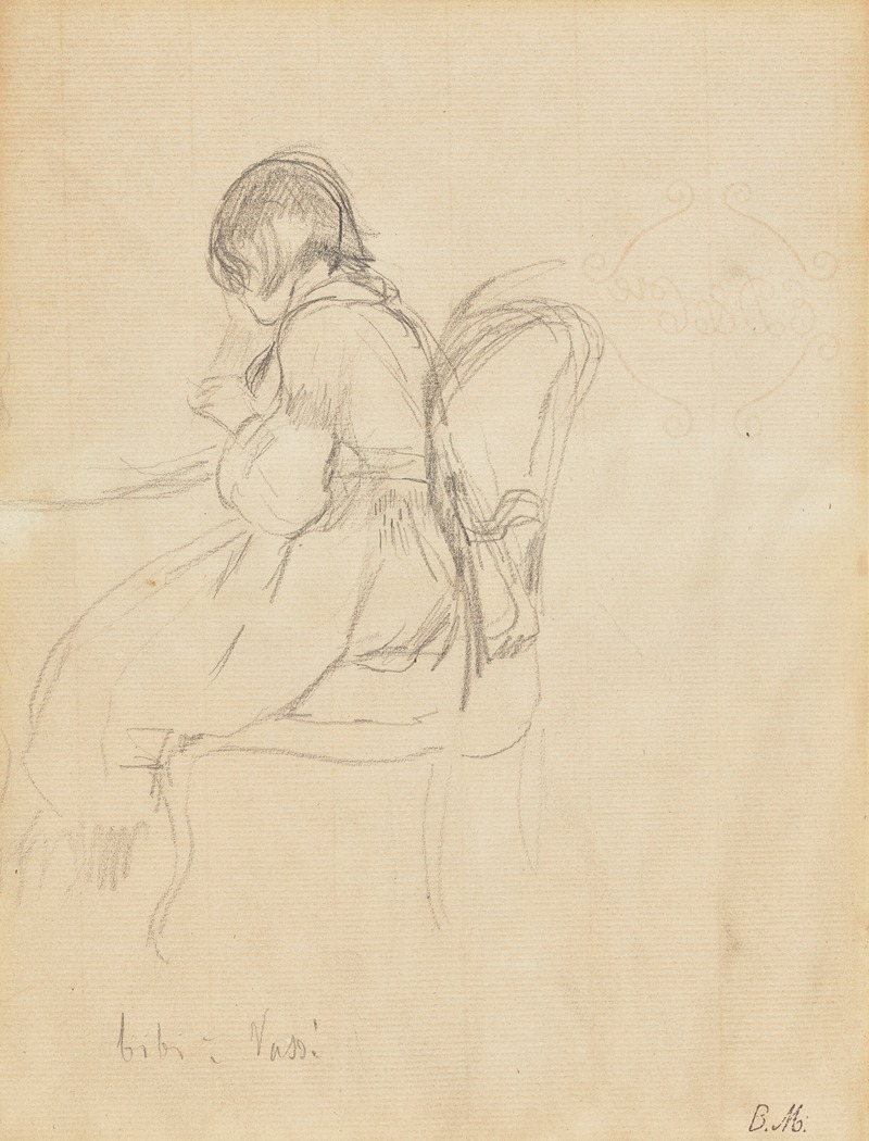 Bibi à Vassé (Julie Manet Rouart) by Берт Морисо, 1889 — digital art print download